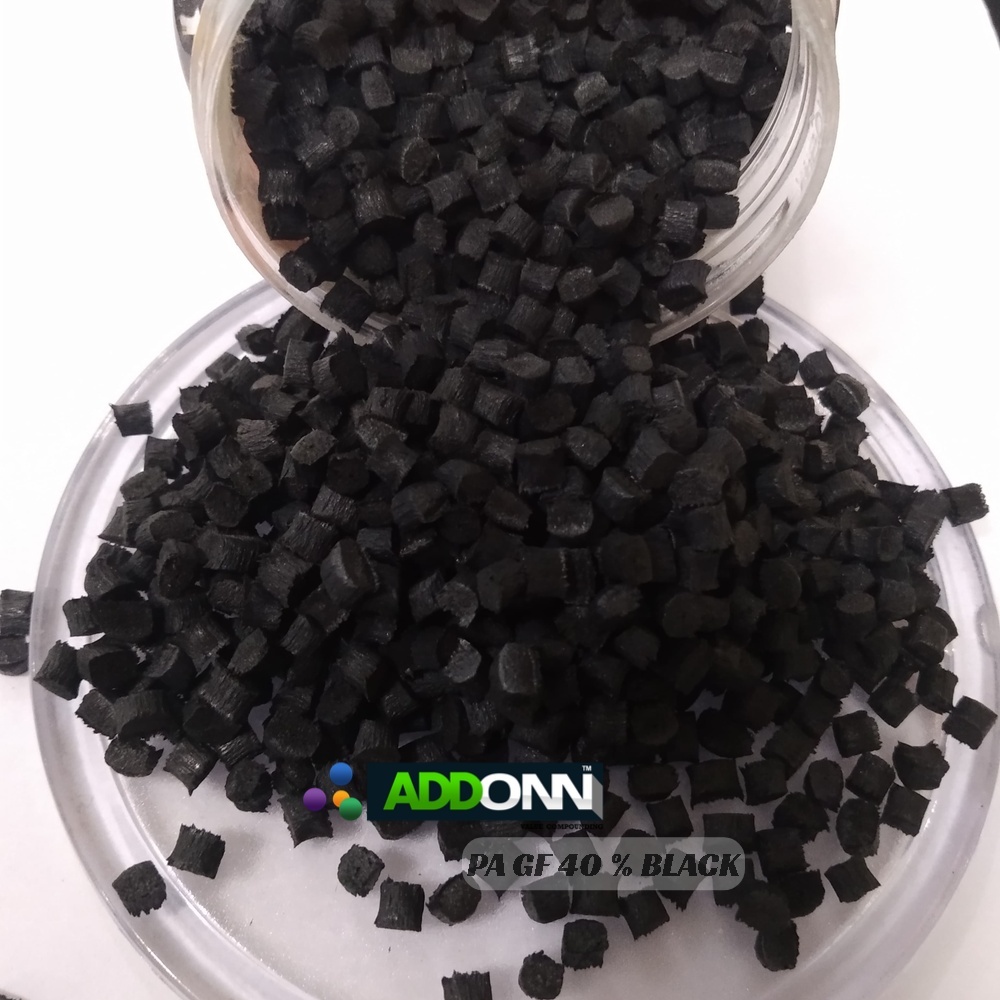 Nylon 66 GF 40 Black Plastic Raw Materials PA66 Glass Filled Pellets