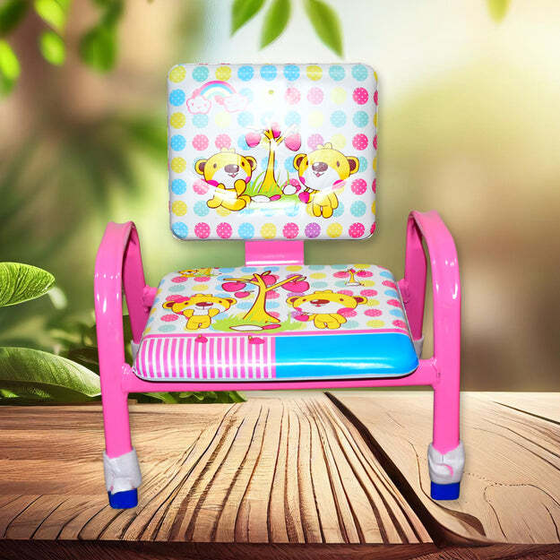 CARTOON BABY CHAIR STRONG STEEL CUSHION