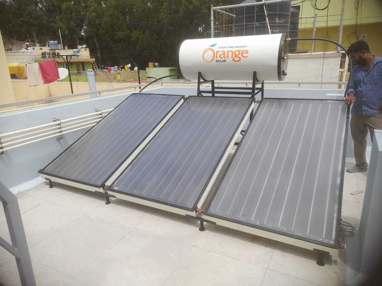 Orange Pressurized Solar Water Heater