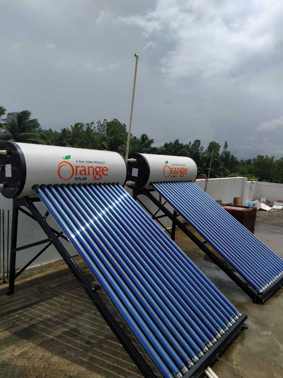 Diamond Glass Line Orange Solar Water Heater