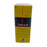 Tobra D Eye Drop - Dexamethasone (0.1%) + Tobramycin (0.3%) | Treats Bacterial Eye Infections, Relieves Redness & Itching, Liquid Form