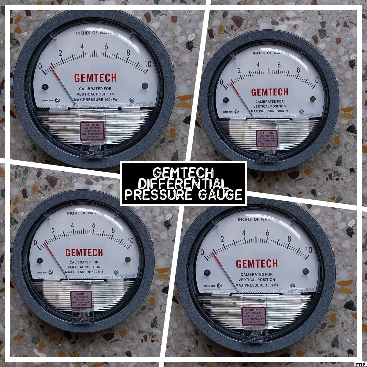 GEMTECH Differential Pressure Gauge Wholesaler Near Bara Hindu Rao Hospital