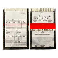 Security Tamper Evident Bag - Laminated Material, Customized Size, Various Colors | Pp String Closure, Embossed Surface Handling, Double String Style