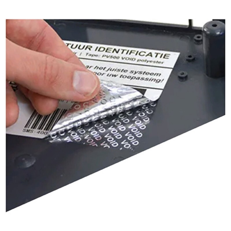 Tamper Evident Void Seals Sticker - PVC Material, Customized Size, Variety of Colors | Soft Hardness, 3-Side Seal Packing, Warranty Included