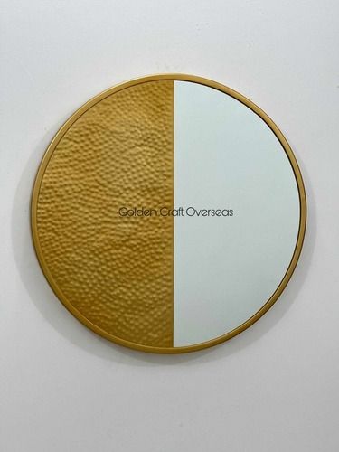 Latest Hammered Wall Mirror - Color: Gold