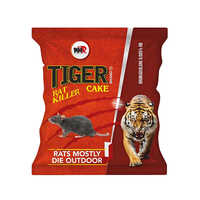 0.005% Tiger Ratkiller Bromadiolone Cake - 25gm & 50gm Pouch | Manual Operation, Industrial Usage, Effective Rat Killer Pesticide