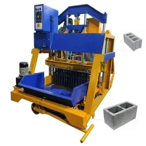 Multicolor Painted Fully Automatic Hollow Block Making Machine