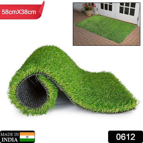 ARTIFICIAL GRASS FOR BALCONY OR DOORMAT SOFT AND DURABLE PLASTIC TURF CARPET 58X38C