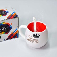 MULTI DESIGN COFFEE MUG WITH SPOON