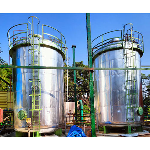 Polished Industrial Stainless Steel Oil Silos