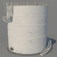 Mild Steel Cylindrical Oil Silos