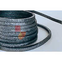 Metallic Expanded Graphite Gland Packing - Color: Gray