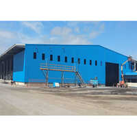 Prefabricated Warehouse Shed - Steel Material, Custom Dimensions, Blue Color | Versatile Storage For Warehouse And Workshop Use