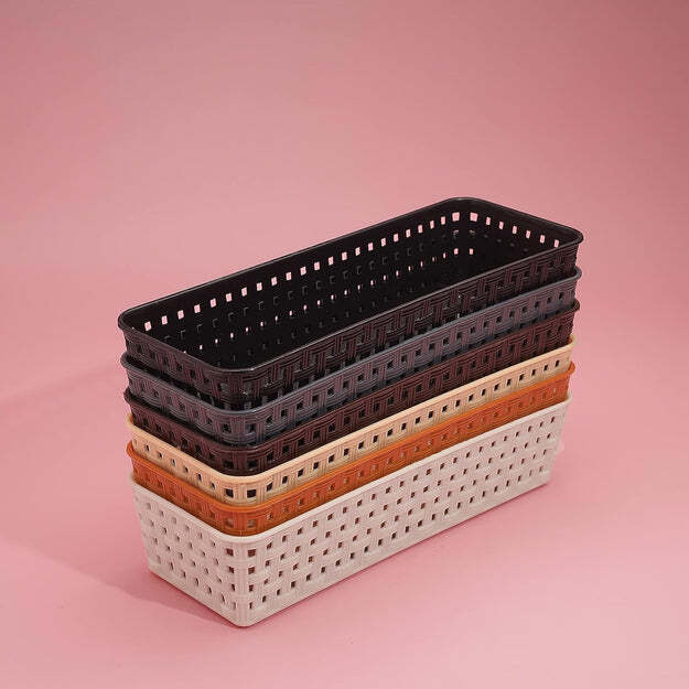 PLASTIC MULTIPURPOSE DESK ORGANIZER TRAY OFFICE DRAWER DIVIDERS STORAGE