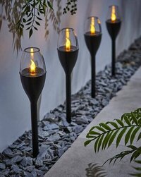 UGAOO Solar Mashal Torch Light - PVC Material 836 mm Size | 96 LED Flickering Flame Eco-Friendly Dusk-to-Dawn Illumination Waterproof Design 3 Versatile Lighting Modes