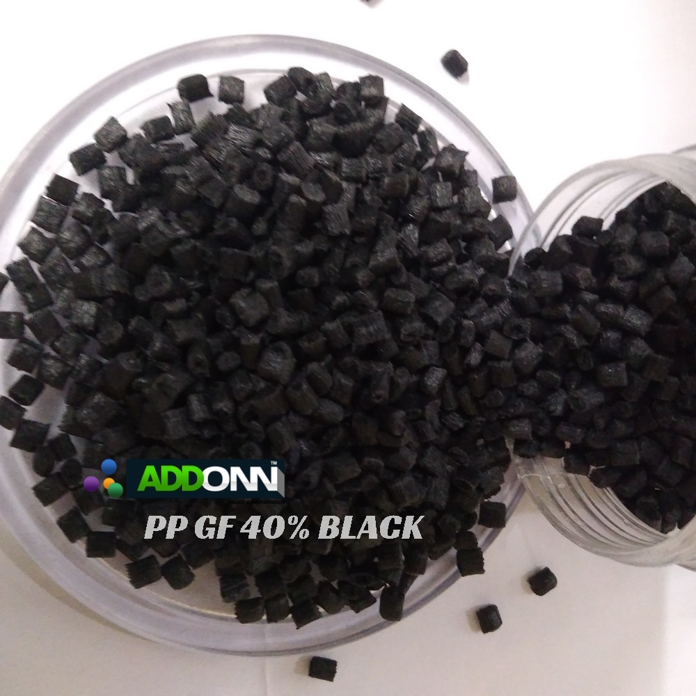 PP GF 40% Black Plastic Raw Materials PP GF Polymer Pellets