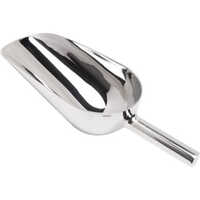 Stainless Steel Scoop - 500 Gm Polished Silver, Durable And Easy To Clean