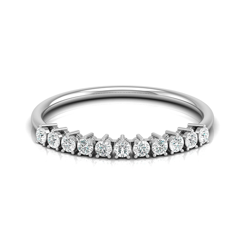 Ladies Diamond White Gold Ring