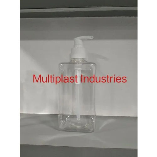 Transparent Plastic Pet Hand Wash Bottle With Pump