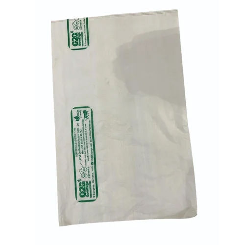 Bio Compostable Carry Bags - Compostable Material, 30x24 Inches, White Color | Soft and Eco-Friendly Design