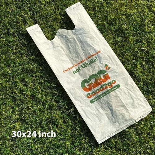 Compostable W Cut Shopping Bag