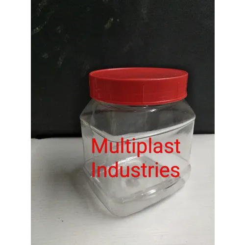 Plastic Square Jar