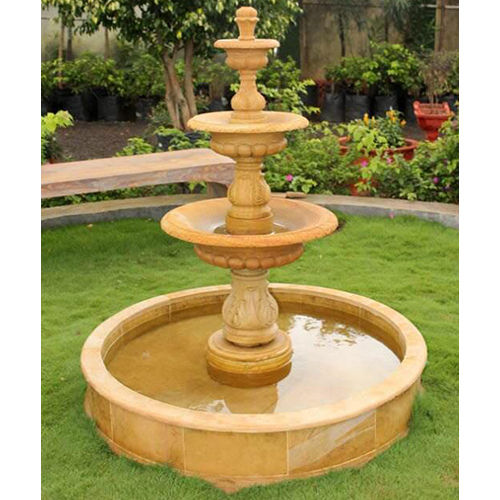 Cream Outdoor Garden Fountain