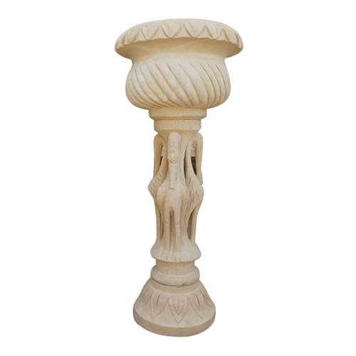 Cream Designer Garden Flower Stand