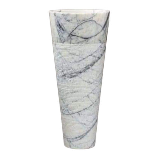 Pedastal Marble Wash Basin - Color: White