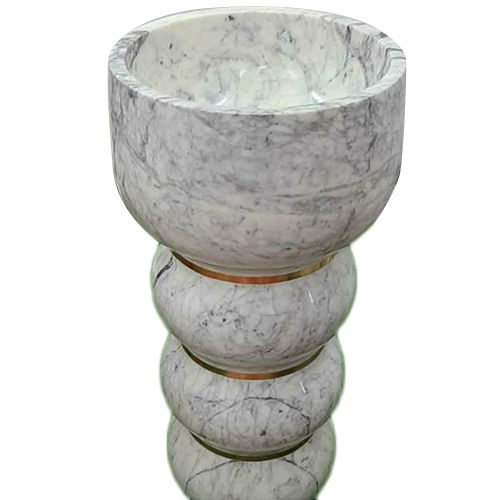 White Desinger Marble Wash Basin