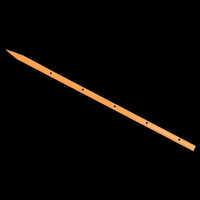 Orange Metal Stakes - Steel, Customized Dimensions, Available In Various Colors - Polished Finish, Ideal For Commercial Landscaping And Applications