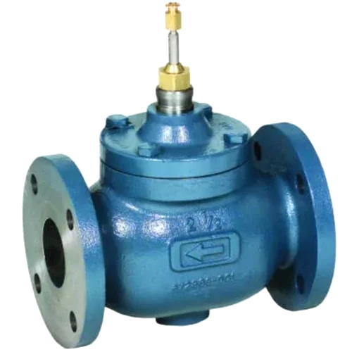 Blue 2 Way Globe Control Valve
