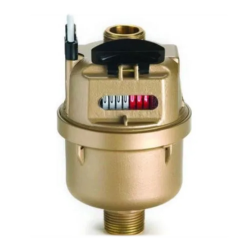 V100 Honeywell Water Meter - Brass 15-40 mm Size, Golden Finish | Industrial & Commercial Usage, Durable Design, Accurate Measurement
