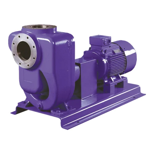 FreFlow Self Priming Pump - Cast Iron Bronze Stainless Steel | 80 m Maximum Head Size Purple Color Centrifugal Operation for Industrial & Commercial Use