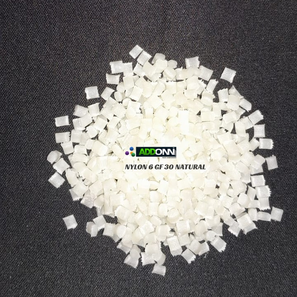 Nylon 6 Glass Filled 30% Dull Natural Plastic Pellets