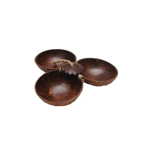 Polished Brown Cocunut Shell Bowl