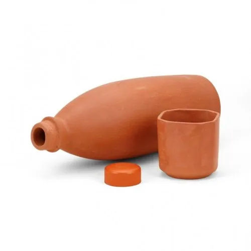 Brown Terracotta Water Bottle