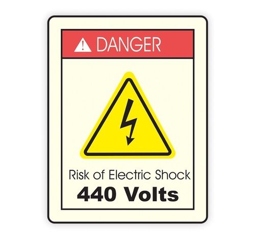 Danger Voltage Labels