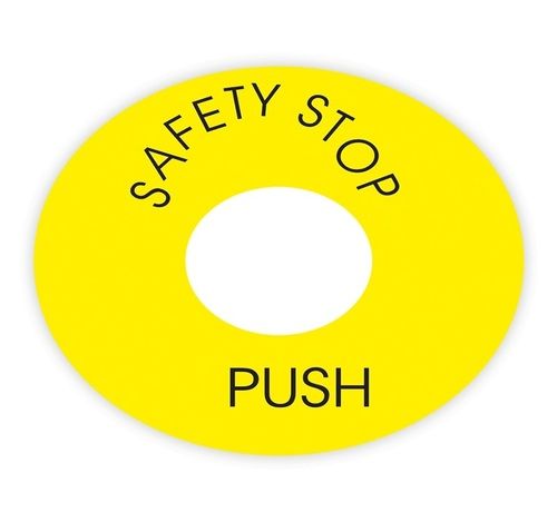 Safety Stop Labels