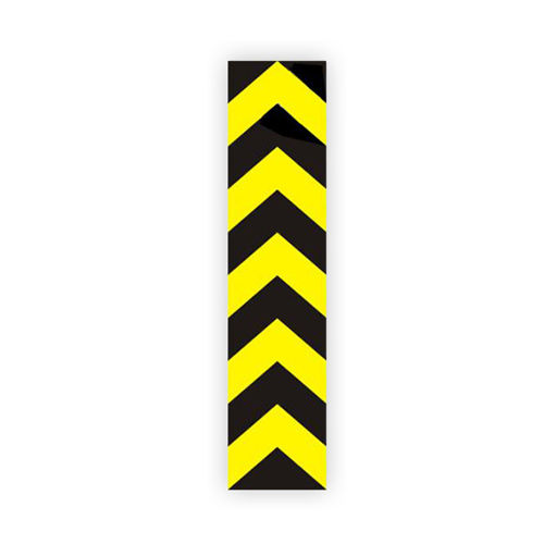 Yellow And Black Reflective Road Signs