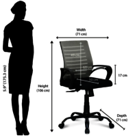 Nilkamal Giza Mid Back Office Chair
