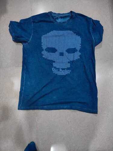 printed  over dye  t.shirt