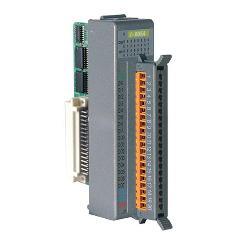 I-8054-G 8-ch Isolated Digital Input and 8-ch Isolated Digital Output Module (Gray Cover) (RoHS)