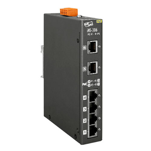 iNS-306 6-port 10-100 Mbps PoE(PSE) IoT Switch