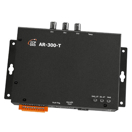 AR-300-T Accelerometer Data Logger Device with 3-ch IEPE Input, 1-ch Thermistor Input