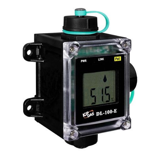 DL-100-E IP66 Remote Temperature and Humidity Data Logger with LCD Display (Ethernet, PoE)