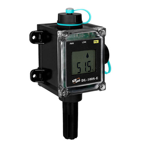 DL-100S-E IP66 Remote Temperature and Humidity Data Logger with LCD Display, Using Modbus TCP and MQTT Protocols
