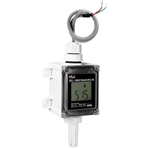 DL-100TM485PS-W IP66 Remote Temperature and Humidity Data Logger with LCD Display