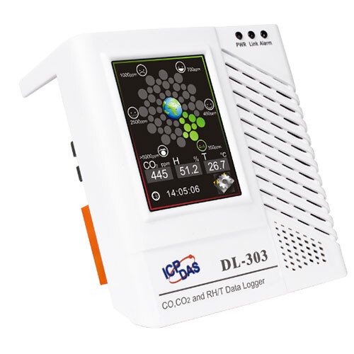 DL-303 Remote CO -CO2 Temperature Humidity Dew Point Data Logger with Safety Alarm (RS-485, Ethernet, PoE)