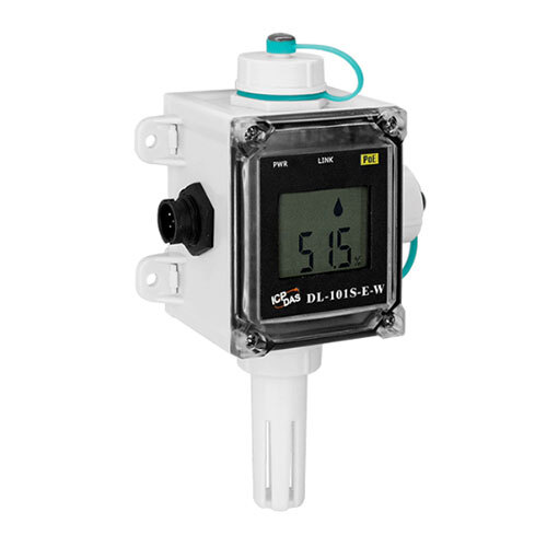 DL-101S-E-W IP66 Remote Temperature Humidity Dew Point Data Logger with Safety Alarm, Using Modbus TCP and MQTT Protocols